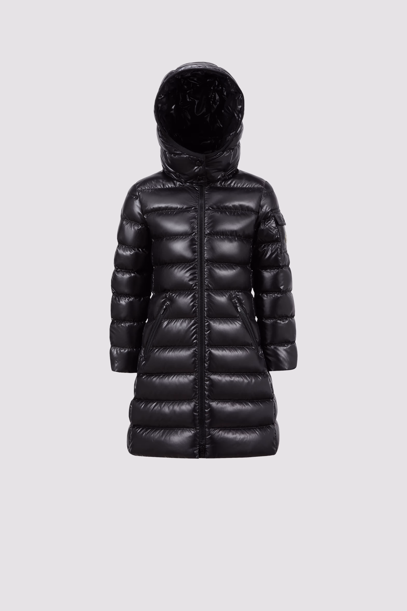 Plumífero largo Moka Niña Negro Moncler 0